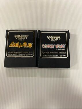 Lot Of 2 Coleco Vision Video Games - Donkey Kong & Ladybug